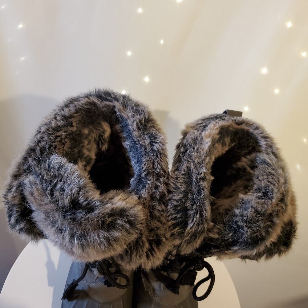 Khombu Artic Faux Fur Lined Leather Arctic Winter Duck Gray Boot Women's 6 - Picture 5 of 15